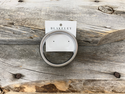 Blakeley Silver Link Bangle Bracelet