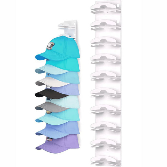 Wall-mounted storage hat rack
