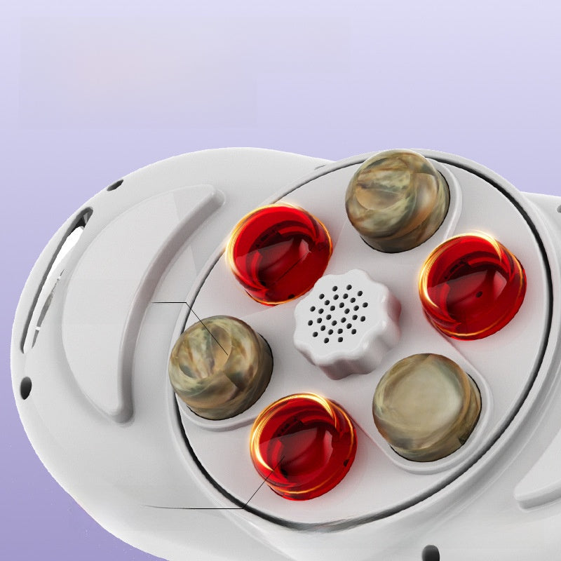 Rechargeable Heating Abdominal Massager with Moxibustion