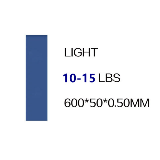Blue Light resistance band rated 10-15 lb, 600 x 50 x 0.5 mm