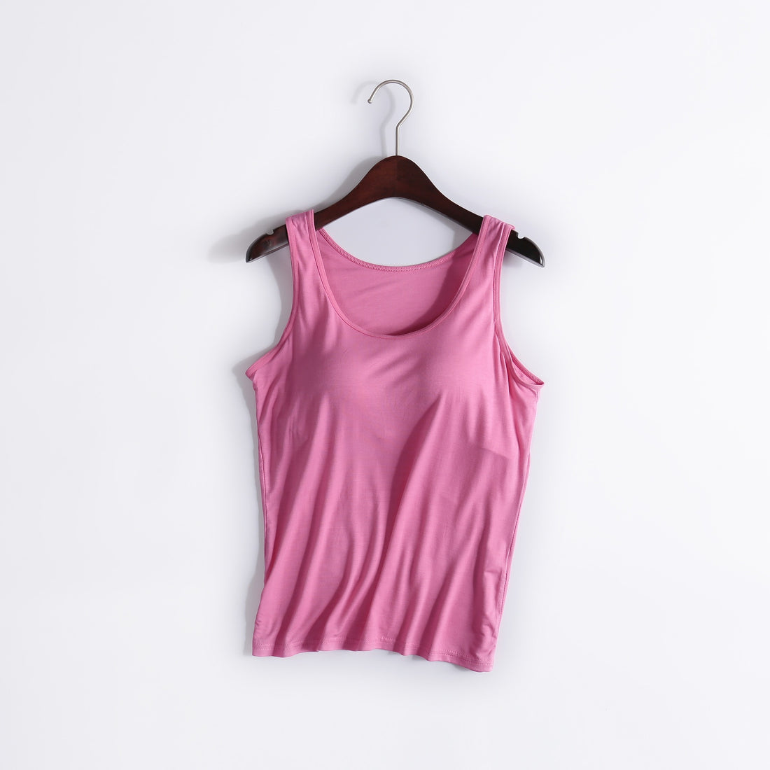 Women's Modal Padded Backless Yoga Camisole Tank Top Plus Size