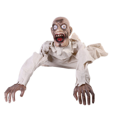 Voice Control Zombie Crawling Ghost with Glowing Eyes
