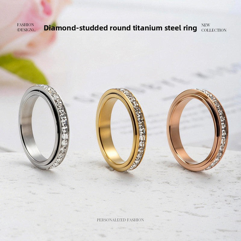Rotatable Titanium Steel Ring