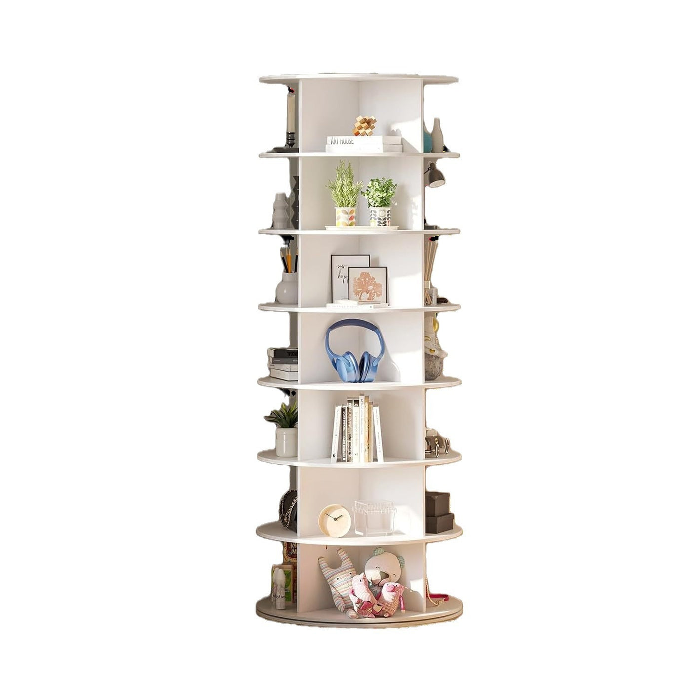 7 Tier Rotating Shoe Rack Tower Organizer