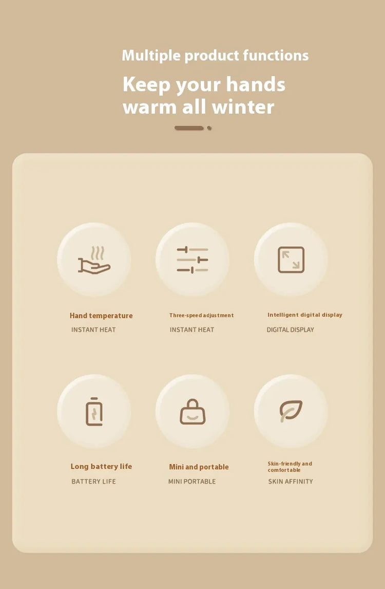Rechargeable Hand Warmer - Portable USB Pocket Heater - Image 21
