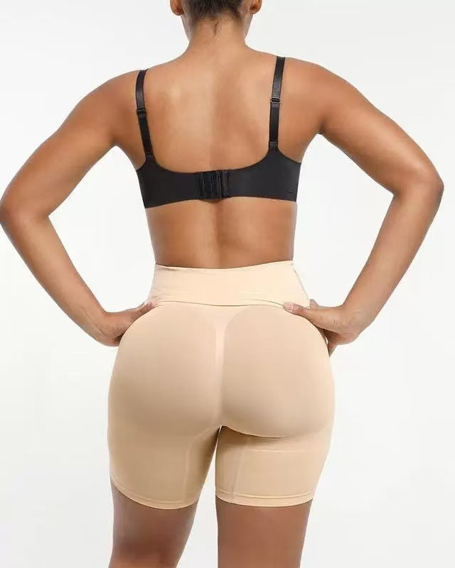 High-waisted butt-lifting shapewear shorts for women