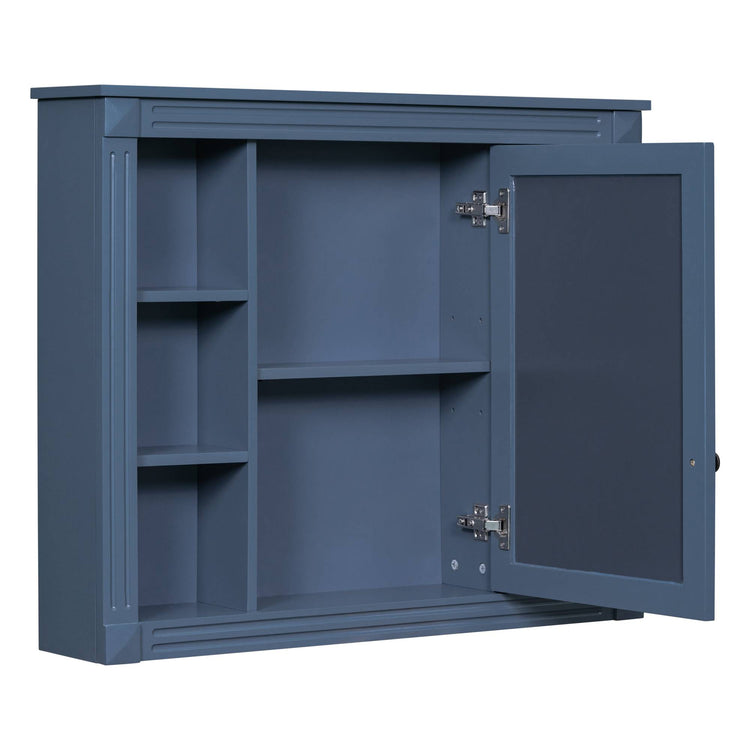 Modern Wall Mounted Bathroom Mirror Storage Cabinet2