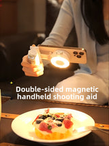 Mini Magnetic Phone Tripod with Zoom Control and Fill Light