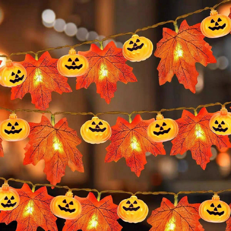 Maple Leaf Pumpkin LED Decorative Light String