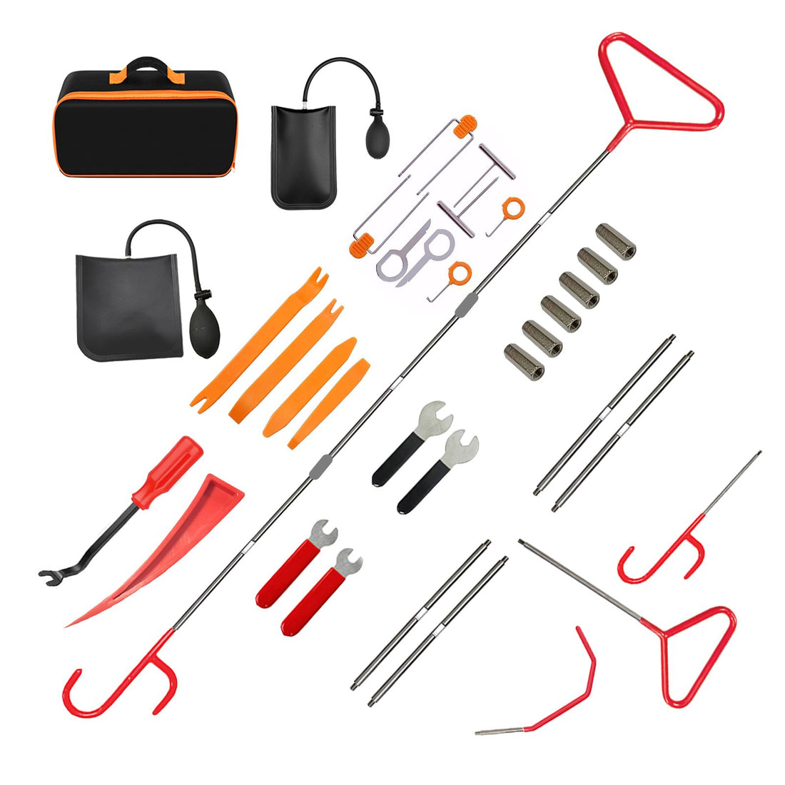 34-Piece Automotive Trim Removal Kit front view