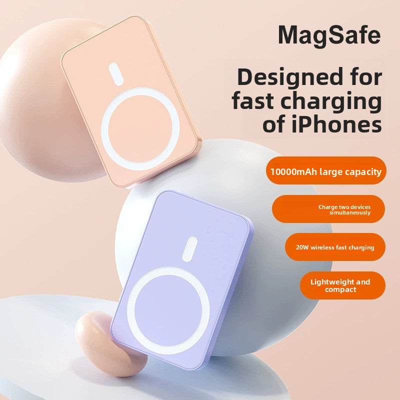 Wireless charging magnetic suction power bank