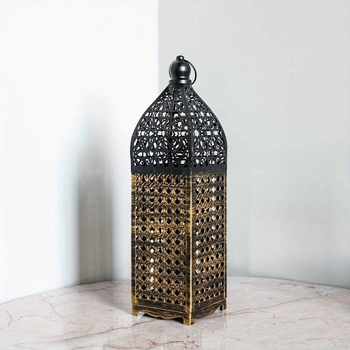 Moroccan Iron Hollow Candle Lantern