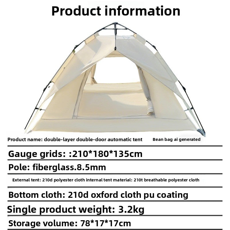 Outdoor Camping Tent Portable Windproof Waterproof