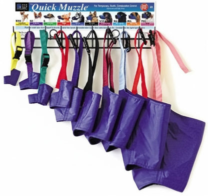 Color-Coded Strap Quick Muzzle for Dogs Sets