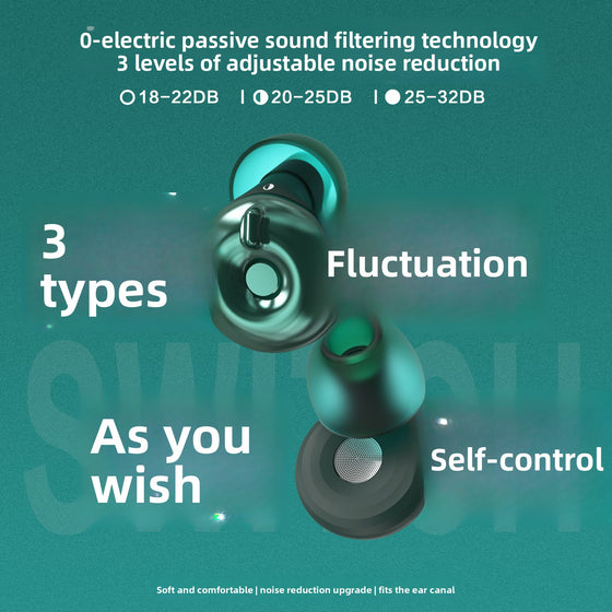 Adjustable Noise Reduction Silicone Earplugs product image 3