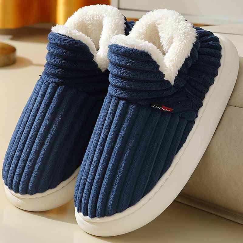Men's and Women's Thick Bottom Anti-Slip Warmth-Resistant Household Slippers