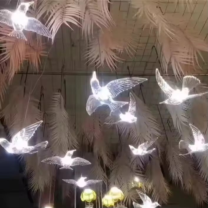 10-Head Resin Crystal LED Chandelier Decorative