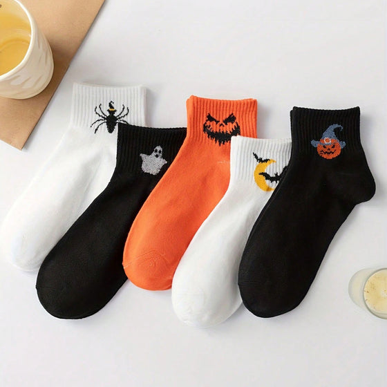 Men and Women Casual Halloween Creative Mid-Calf Cotton Stockings