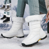Women Fleece Lined Snow Boots Anti Slip Winter Warm Outdoor Boots