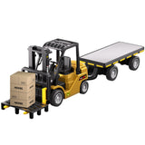 Full-scale mini excavator dump truck