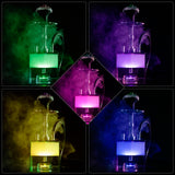 Double Leather Tube Square Spot Cube Acrylic Hookah