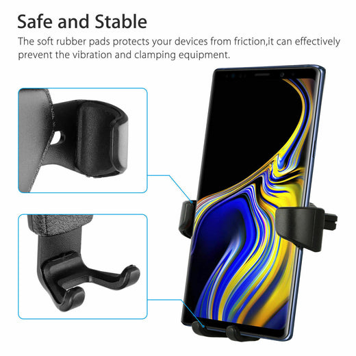 360-degree rotation of car phone holder demonstrated