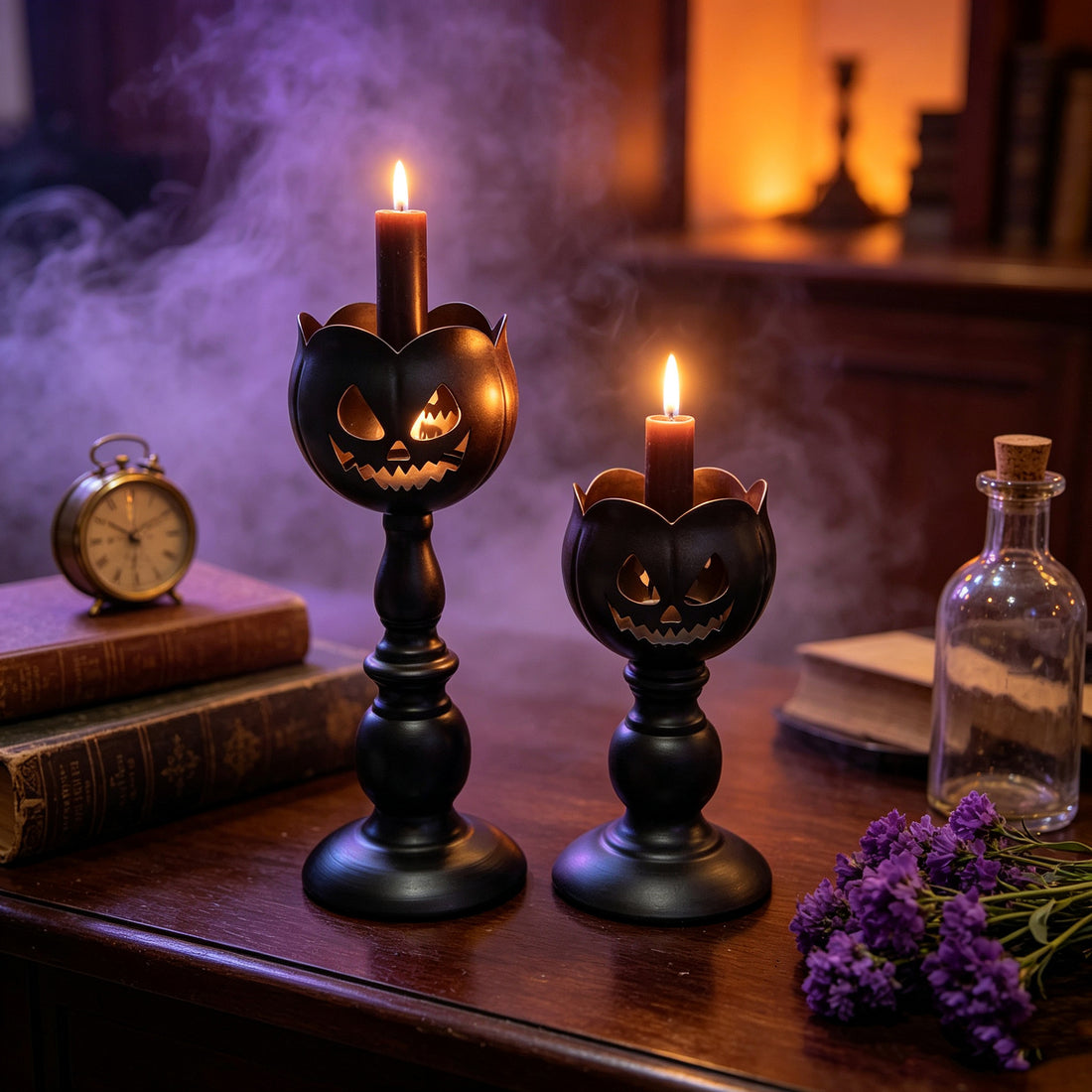 Halloween Retro Cast Iron Candle Stand