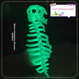 Glowing Dinosaur Skeleton Mask and Hat Set