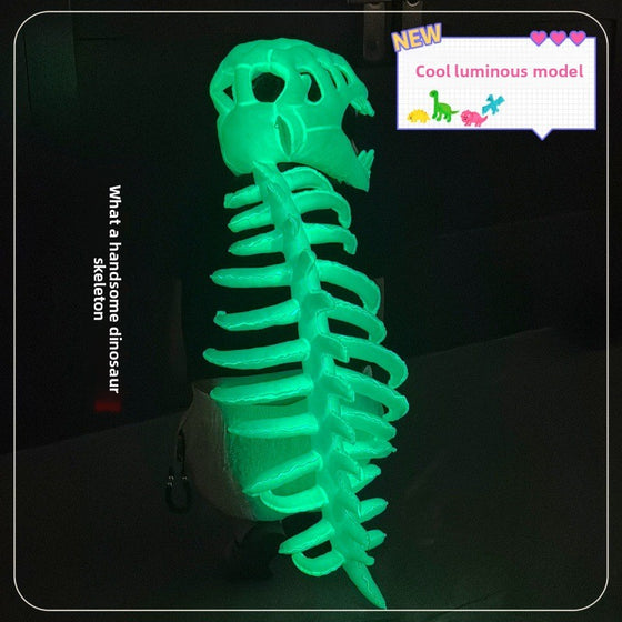 Glowing Dinosaur Skeleton Mask and Hat Set product image 5