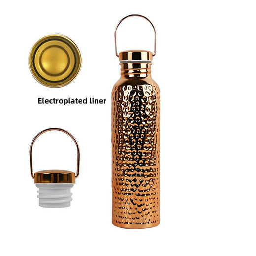 Hammered Pattern U-Shandle Sports Water Bottle