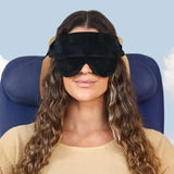 Neck Pillow Soft Travel Airplane Pillow Neck Cushion Head Straps Car Head Straps Comfy Head Travel Pillow with Eyeshade