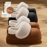 Warm Cotton Slippers with Removable Inner Cover