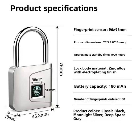Smart Fingerprint Electronic Cabinet Lock