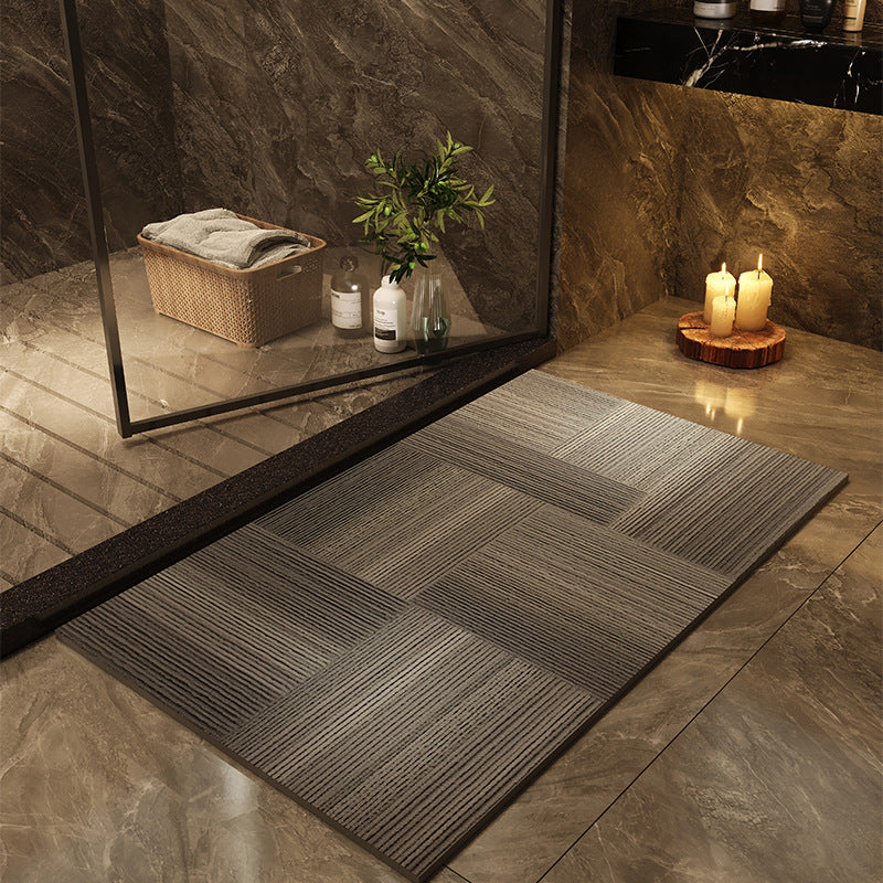 Quick-drying absorbent bathroom floor mat