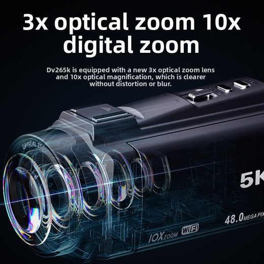 5K HD Portable Digital Camera with Touch Screen