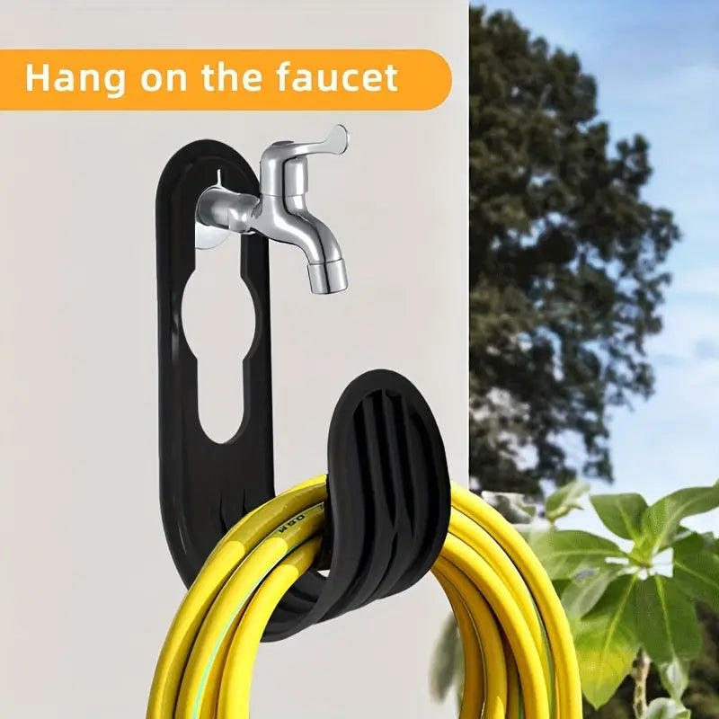 Garden hose hanger for faucet or wall mount, photo 3 of 12