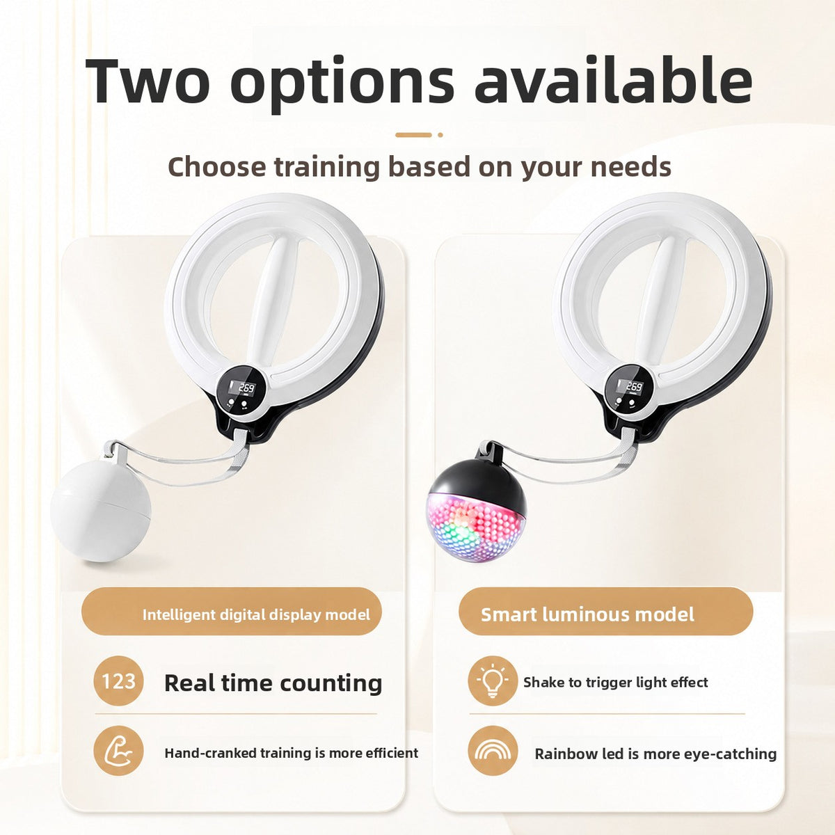 New 360-Degree Smart Counting Hand-Cranked Hula Hoop Home Arm Fitness Device Slimming Arm Strength Trainer Wholesale Cross-Border