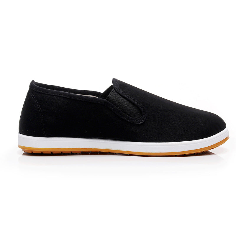 Men's Breathable Waterproof Slip-on Canvas Shoes Casual Flat Loafers