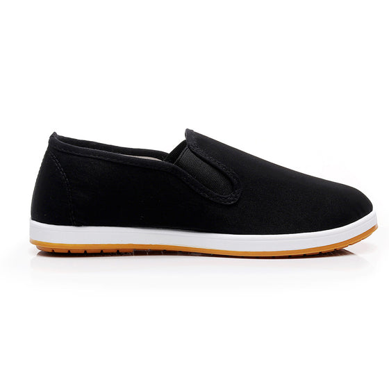 Men's Breathable Waterproof Slip-on Canvas Shoes Casual Flat Loafers