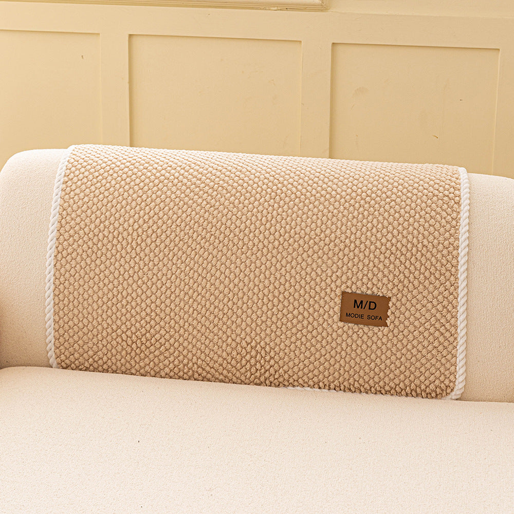 Plush Sofa Cushion Cover