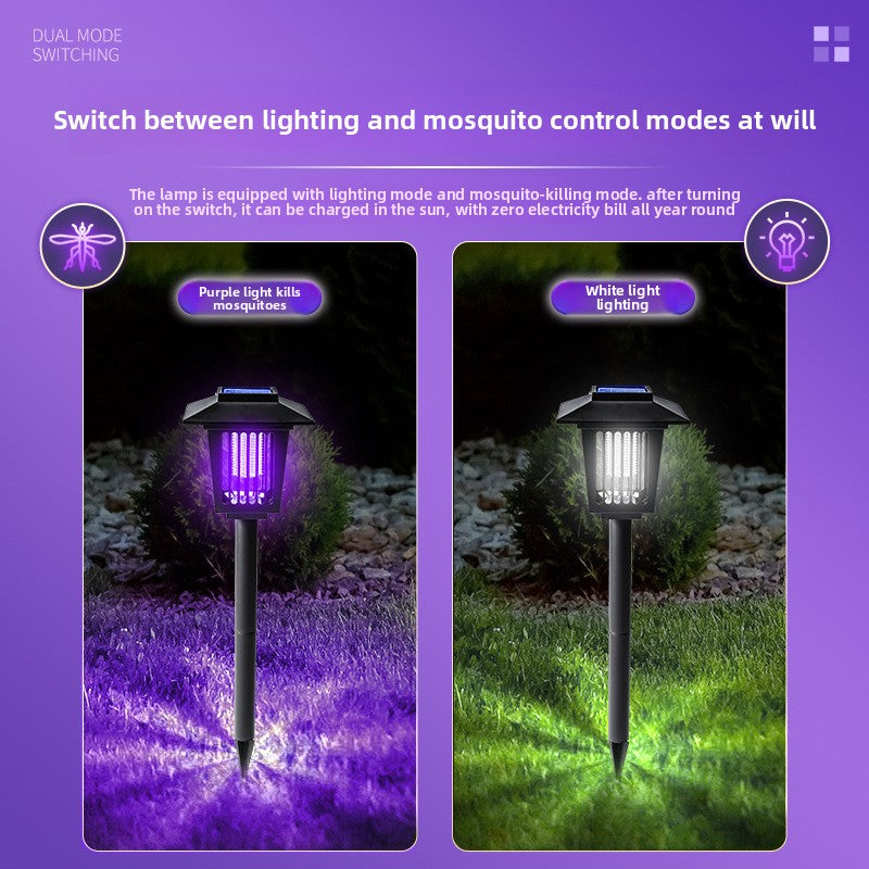 Solar Powered Outdoor Insect Killer Lamp