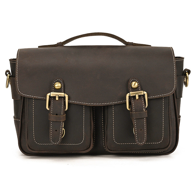 Genuine Leather Retro Camera Bag