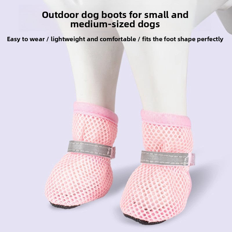Mesh Pet Dog Shoes with Soft Sole