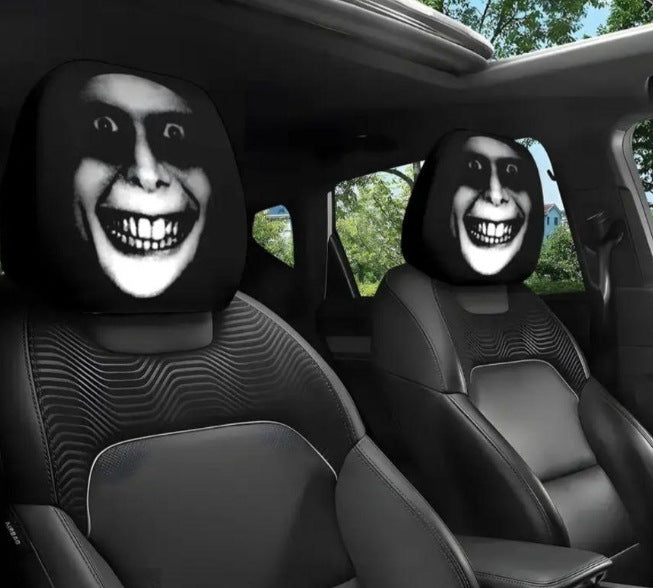Car headrest cover