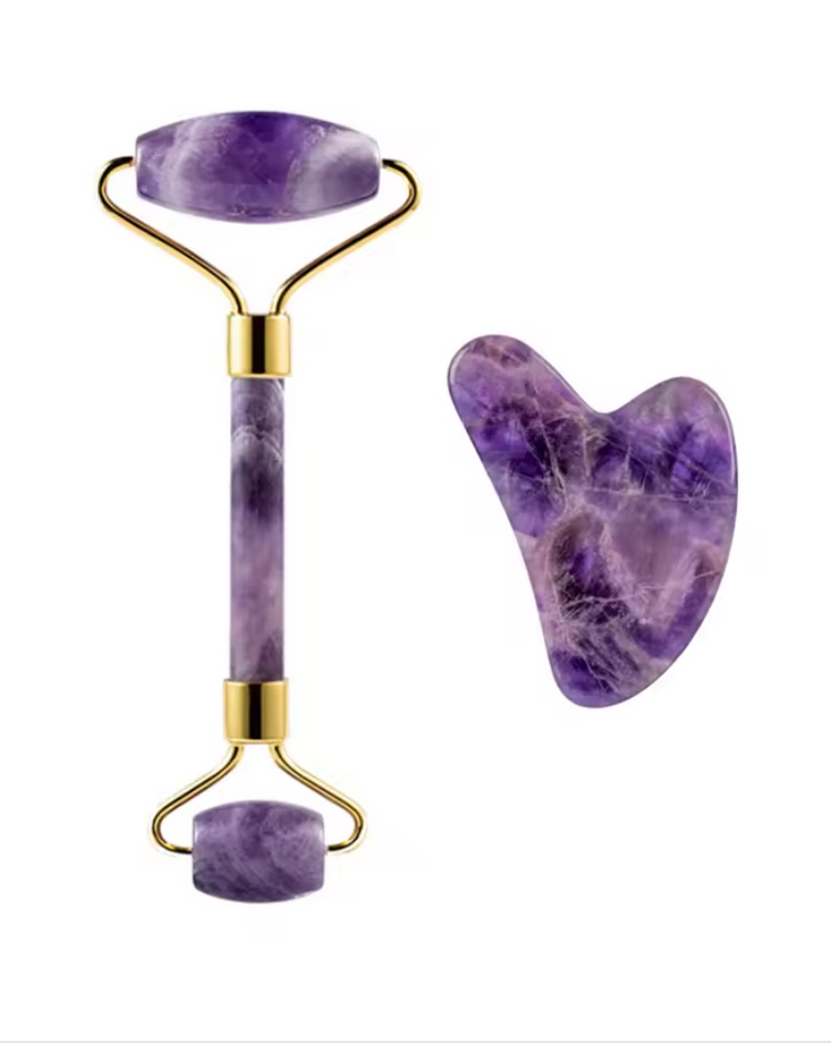 Amethyst Roller & Gua Sha Set - Image 13