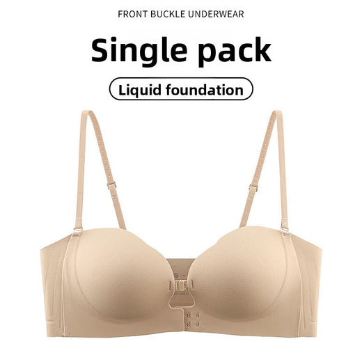 Front Clasp Strapless Push Up Bra