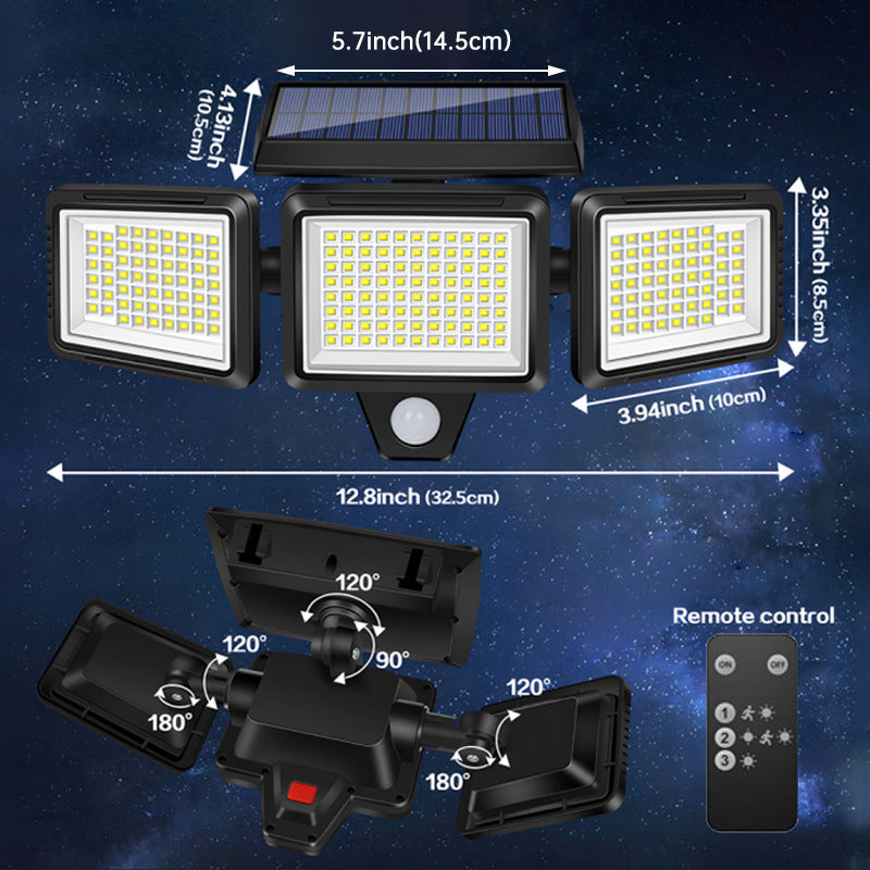 Smart Solar Induction Outdoor Wall Light