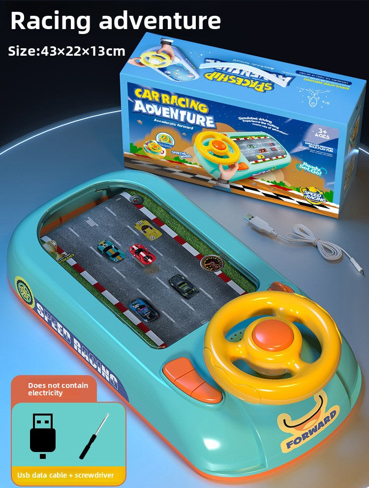 Children Steering Wheel Electric Game Console