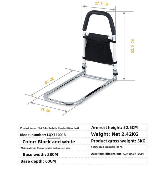 Adjustable Bedside Safety Rail with No-Drill Installation product image 6
