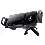 Magnetic car phone mount with foldable arm